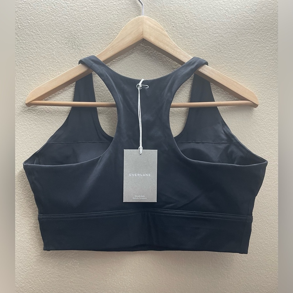 New Everlane Women Perform Bra Black Size Large - Picture 2 of 12